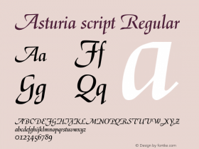 Asturia script