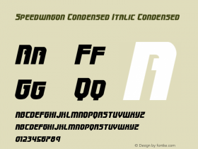 Speedwagon Condensed Italic
