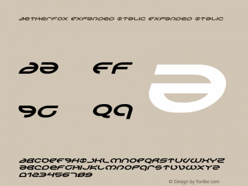 Aetherfox Expanded Italic