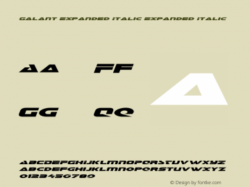 Galant Expanded Italic