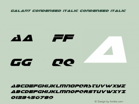 Galant Condensed Italic
