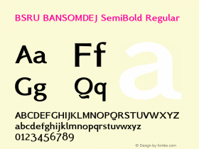 BSRU BANSOMDEJ SemiBold