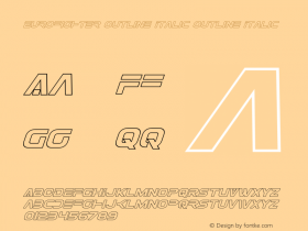 Eurofighter Outline Italic