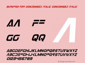 Eurofighter Condensed Italic