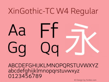 XinGothic-TC W4