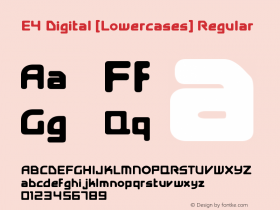 E4 Digital (Lowercases)