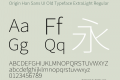 Origin Han Sans UI Old Typeface ExtraLight