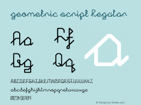 geometric script