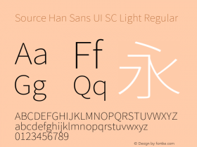 Source Han Sans UI SC Light