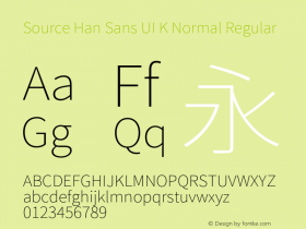 Source Han Sans UI K Normal