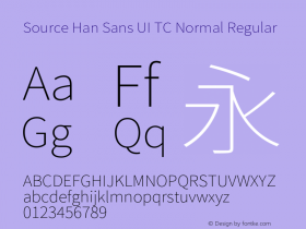 Source Han Sans UI TC Normal