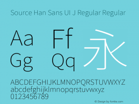 Source Han Sans UI J Regular