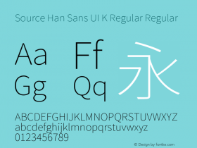 Source Han Sans UI K Regular