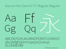 Source Han Sans UI TC Regular