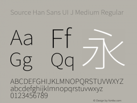 Source Han Sans UI J Medium