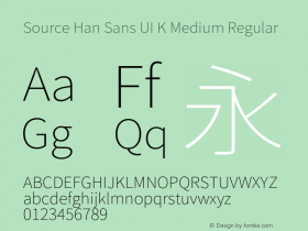 Source Han Sans UI K Medium