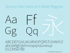 Source Han Sans UI K Bold