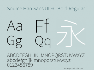 Source Han Sans UI SC Bold