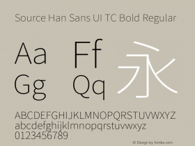 Source Han Sans UI TC Bold