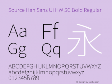 Source Han Sans UI HW SC Bold