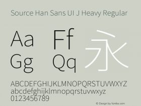 Source Han Sans UI J Heavy