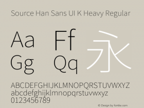 Source Han Sans UI K Heavy