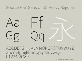 Source Han Sans UI SC Heavy