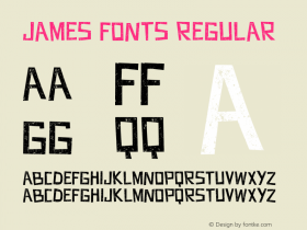 JAMES FONTS