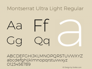 Montserrat Ultra Light