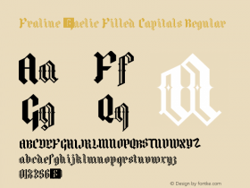 Fraline / Gaelic Filled Capitals