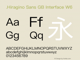 .Hiragino Sans GB Interface