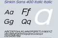 Sinkin Sans 400 Italic