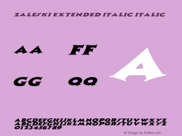 Zaleski Extended Italic