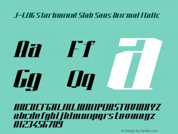 J-LOG Starkwood Slab Sans Normal