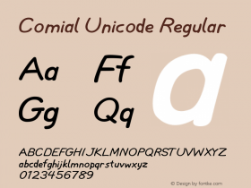 Comial Unicode