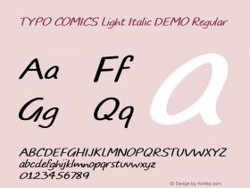 TYPO COMICS Light Italic