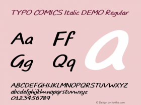 TYPO COMICS Italic