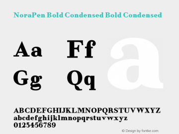 NoraPen Bold Condensed