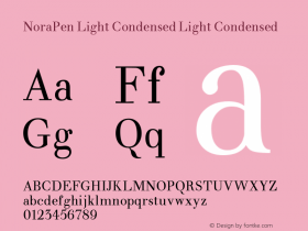 NoraPen Light Condensed