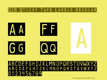 DJB Sticky Tape Labels