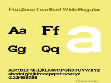 FunZone Two Serif Wide