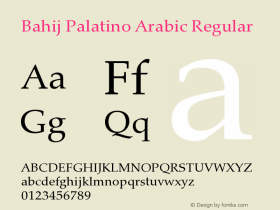 Bahij Palatino Arabic