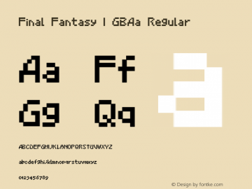 Final Fantasy I GBAa