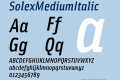 SolexMediumItalic