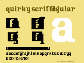 quirky serif