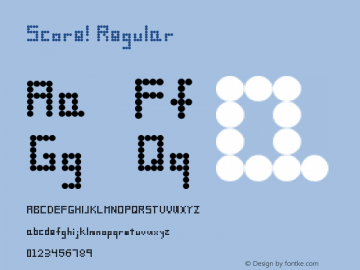 Score Board Font