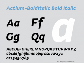 Actium-BoldItalic