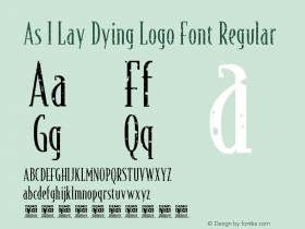 As I Lay Dying Logo Font