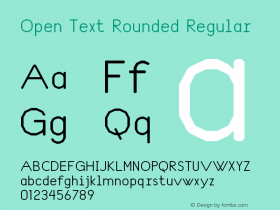 Open Text Rounded