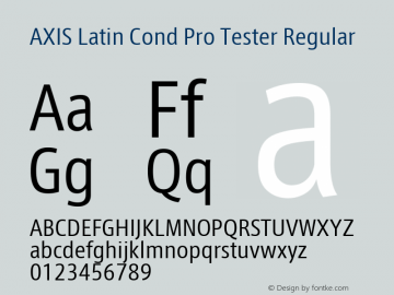 AXIS Latin Cond Pro Tester